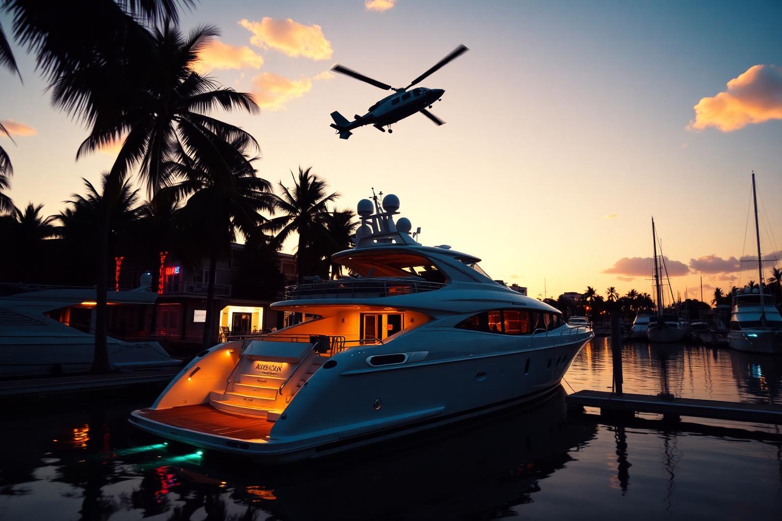 Marina at golden hour